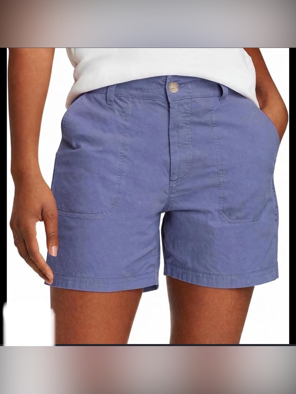 Eddie Bauer Women's Blue Utility Shorts